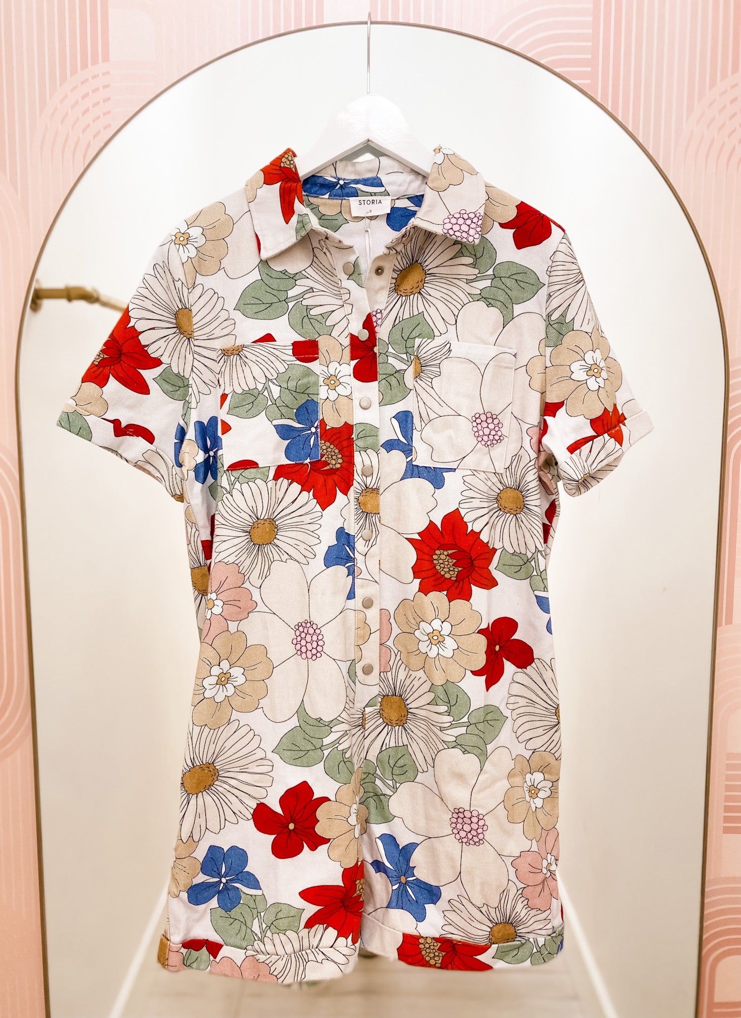 Good Life Floral Romper sold by Mimosa product image thumbnail 2