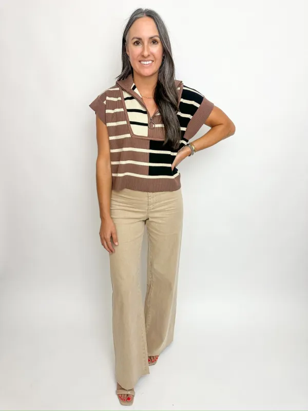 Quincy Striped Knit Top sold by Mimosa