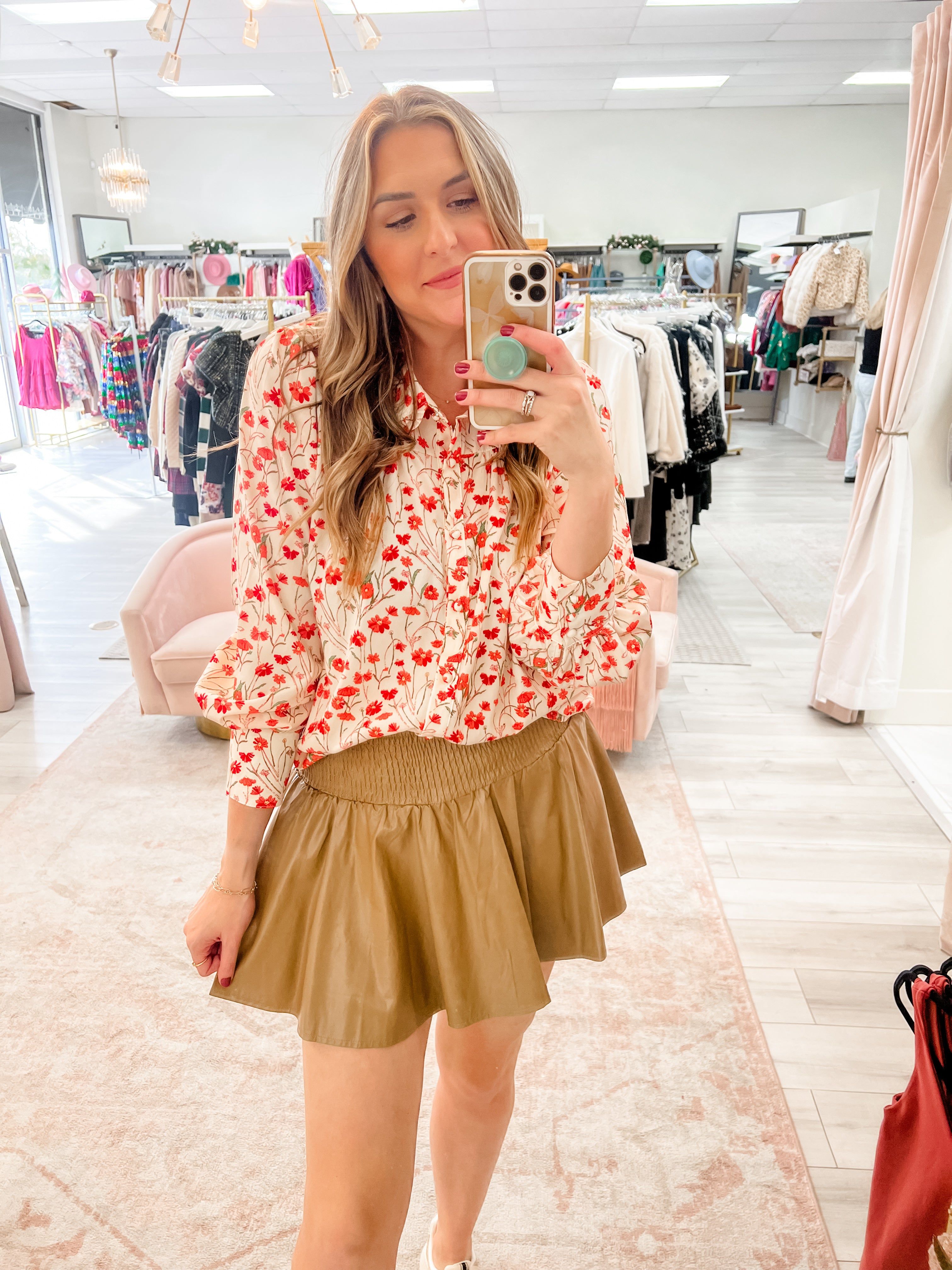 Destiny Frill Collar Floral Blouse sold by Mimosa product image thumbnail 4