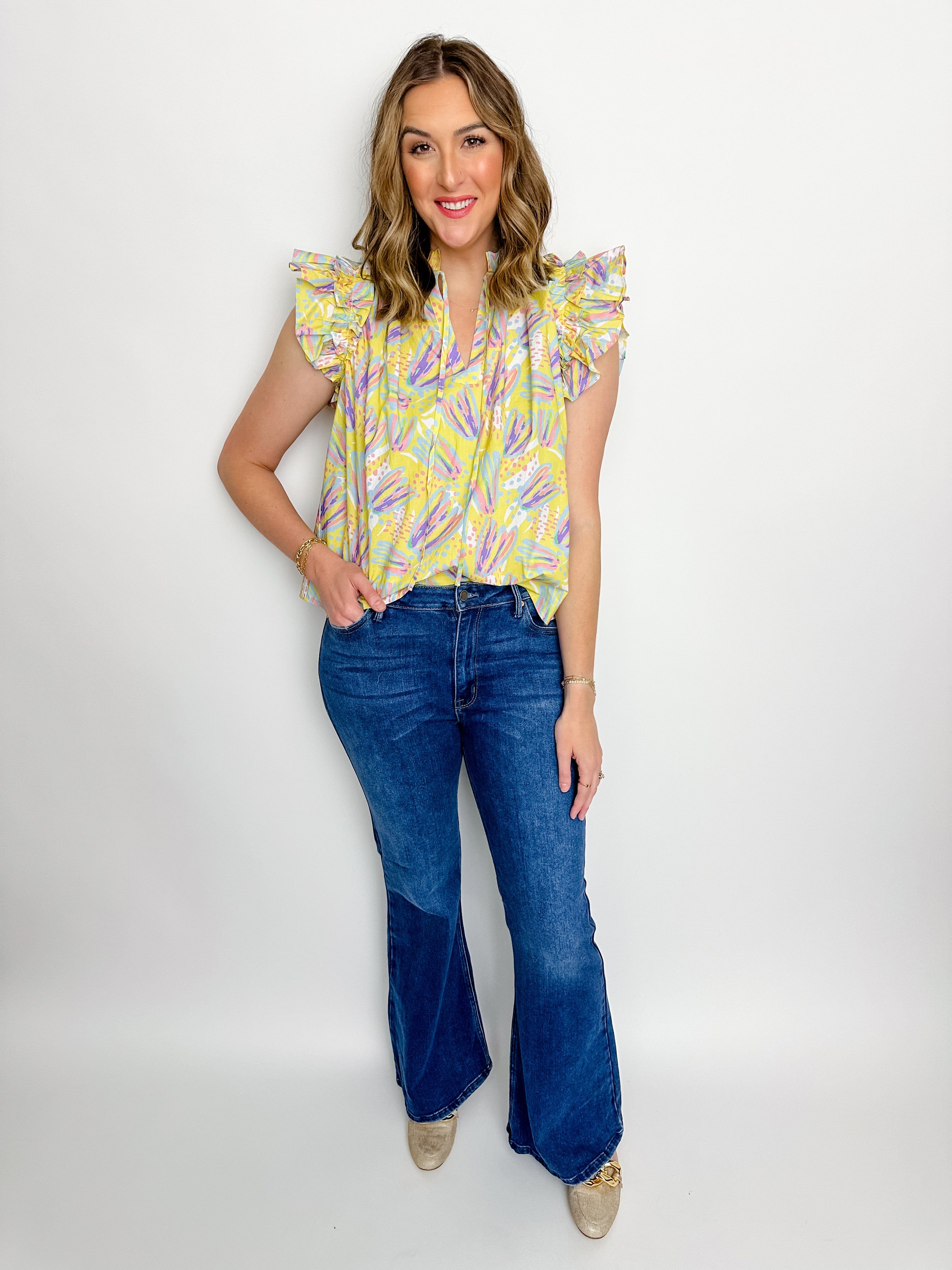 Spring Fever Ruffle Top sold by Mimosa product image thumbnail 2