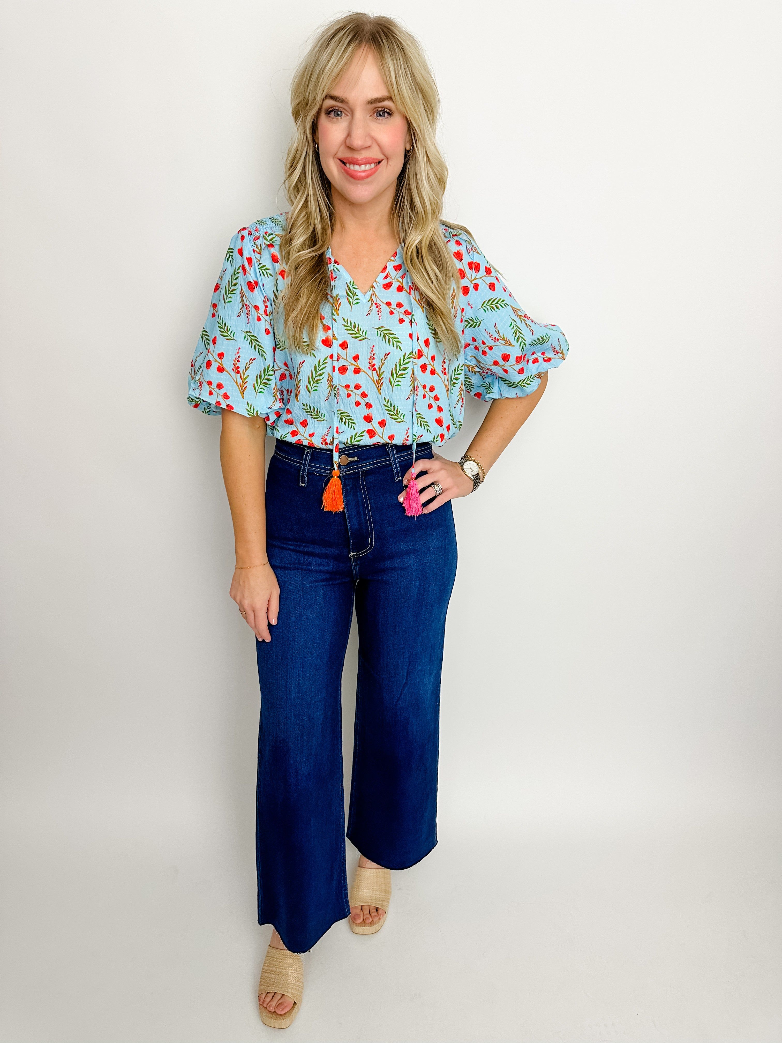 Leanna Floral Blouse sold by Mimosa