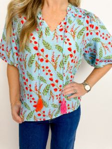 Leanna Floral Blouse sold by Mimosa