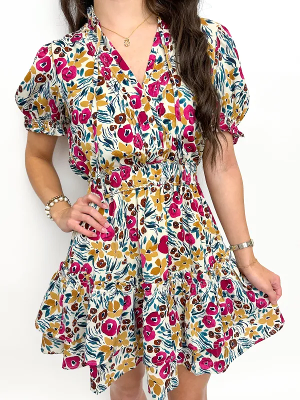 Gretta Mini Dress Dandelion Ivory sold by Mimosa