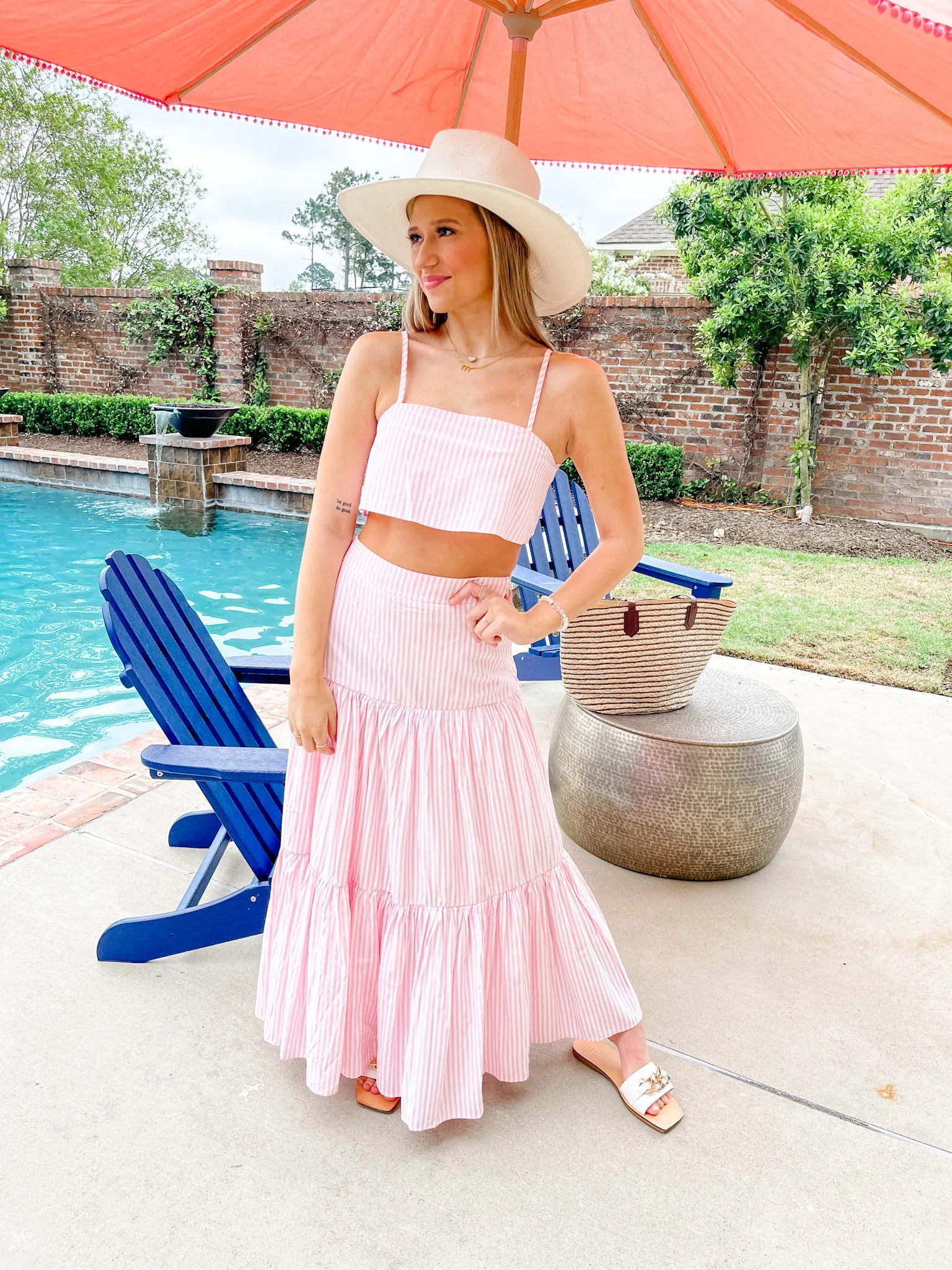 Stripe Reasons Crop Top sold by Mimosa product image thumbnail 3