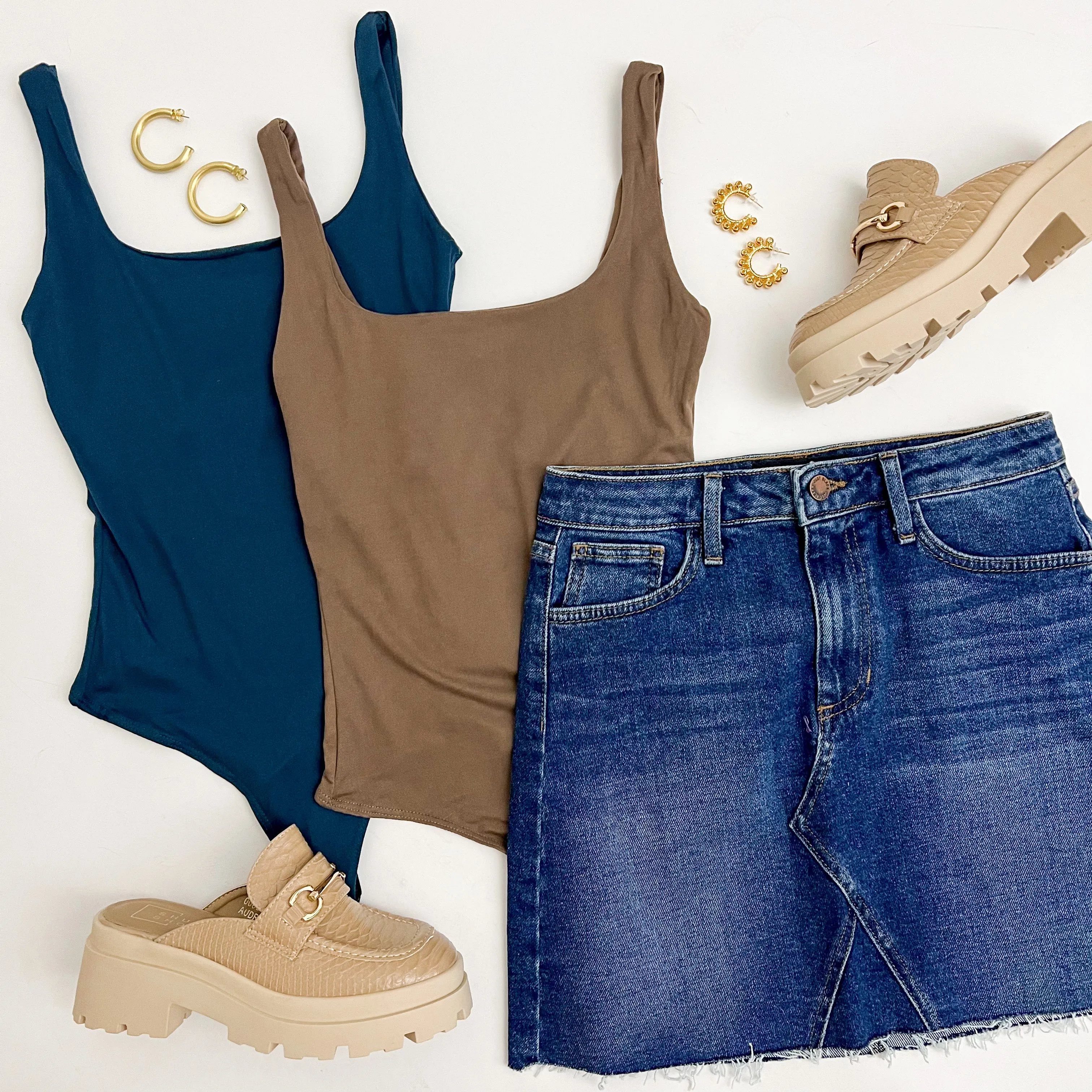 Square Neck Knit Bodysuit sold by Mimosa product image thumbnail 5