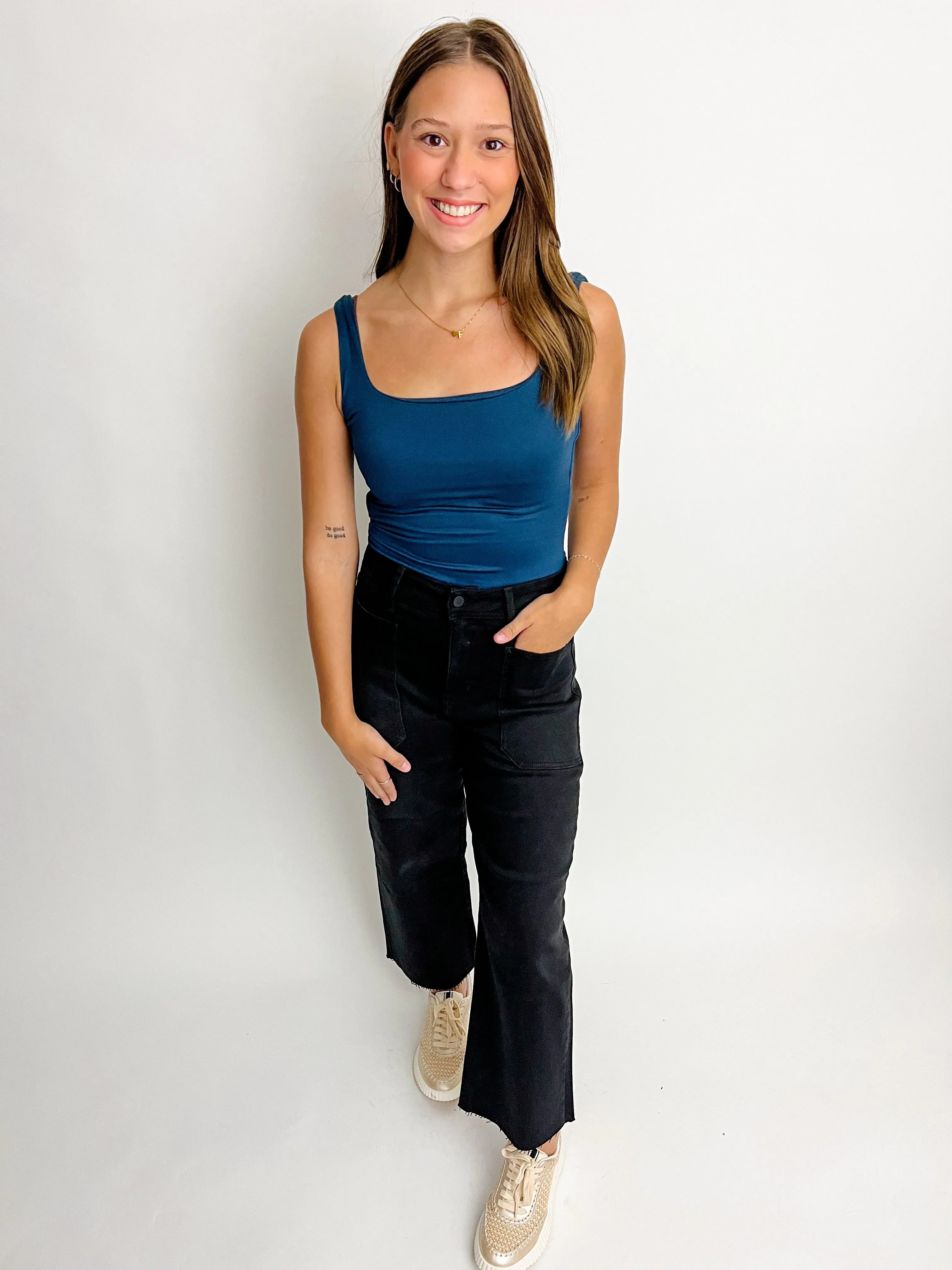 Square Neck Knit Bodysuit sold by Mimosa product image thumbnail 4