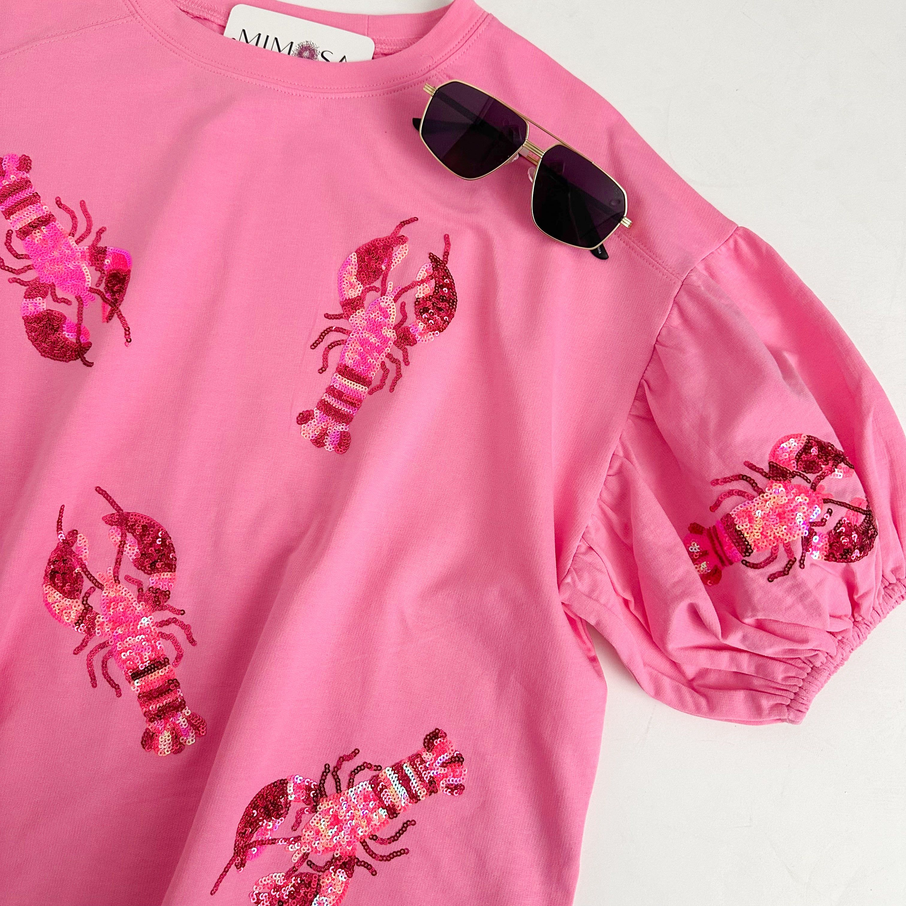 Sequin Crawfish Puff Sleeve Top sold by Mimosa product image thumbnail 2