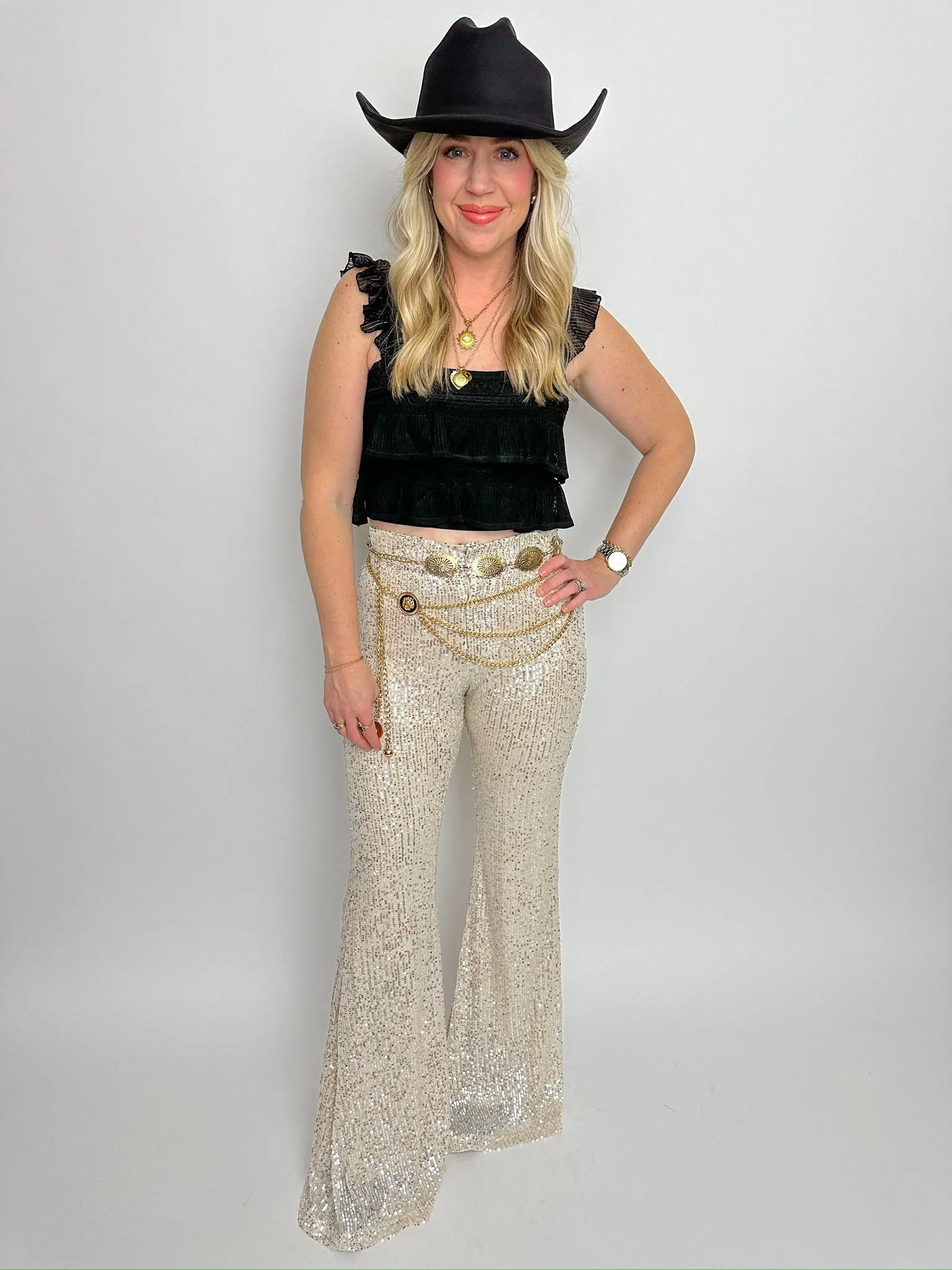 Show Out Sequin Flares sold by Mimosa product image thumbnail 2