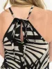 Ariele Printed Linen Halter Tank sold by Mimosa