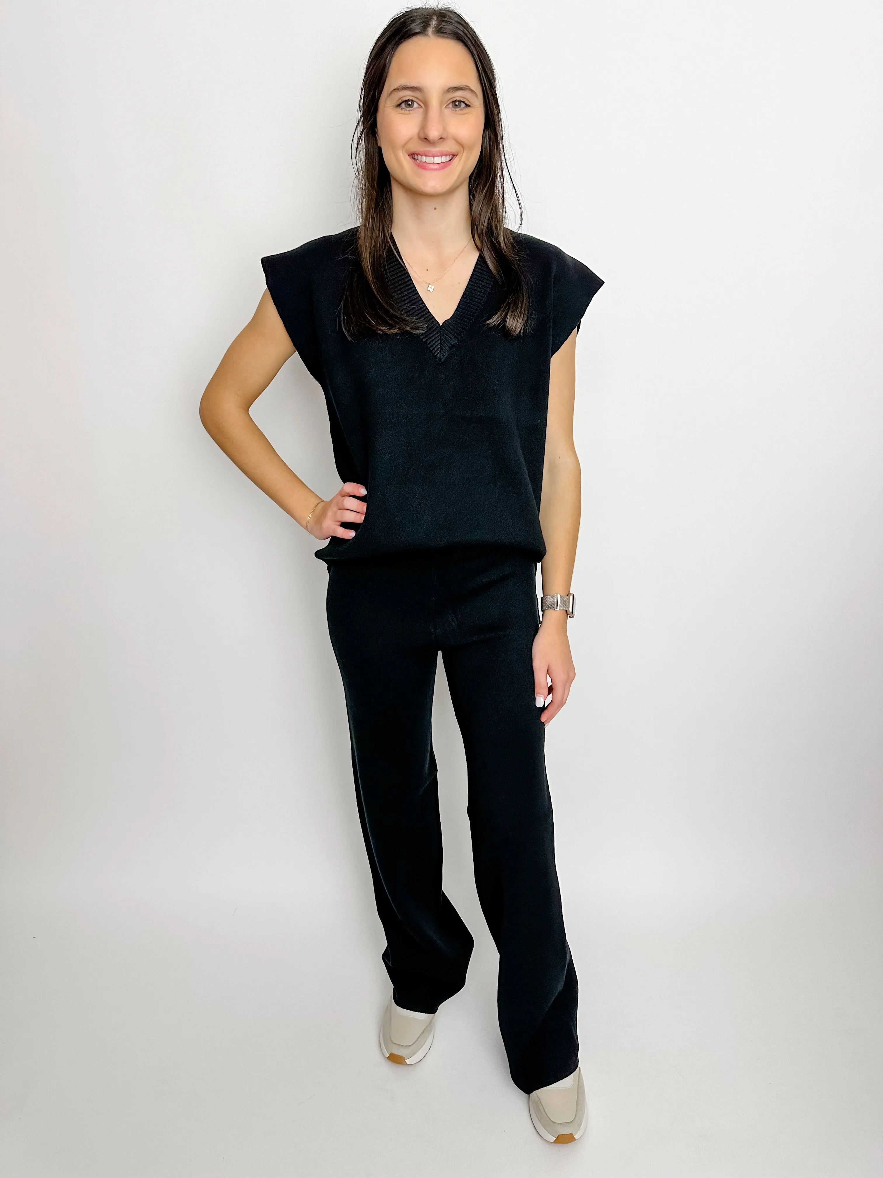 So Content Straight Leg Knit Pant sold by Mimosa product image thumbnail 2