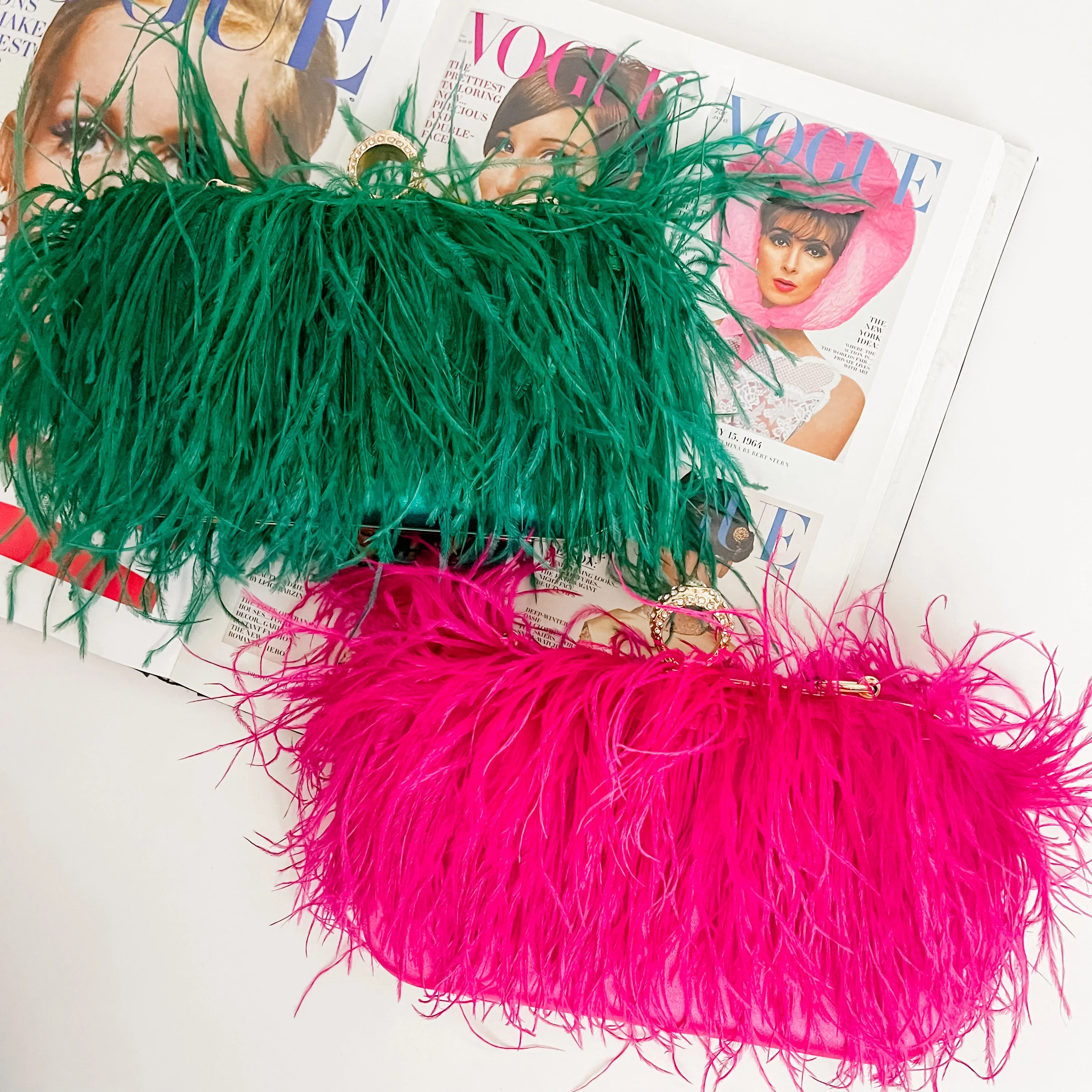 Feathers Evening Clutch sold by Mimosa product image thumbnail 3