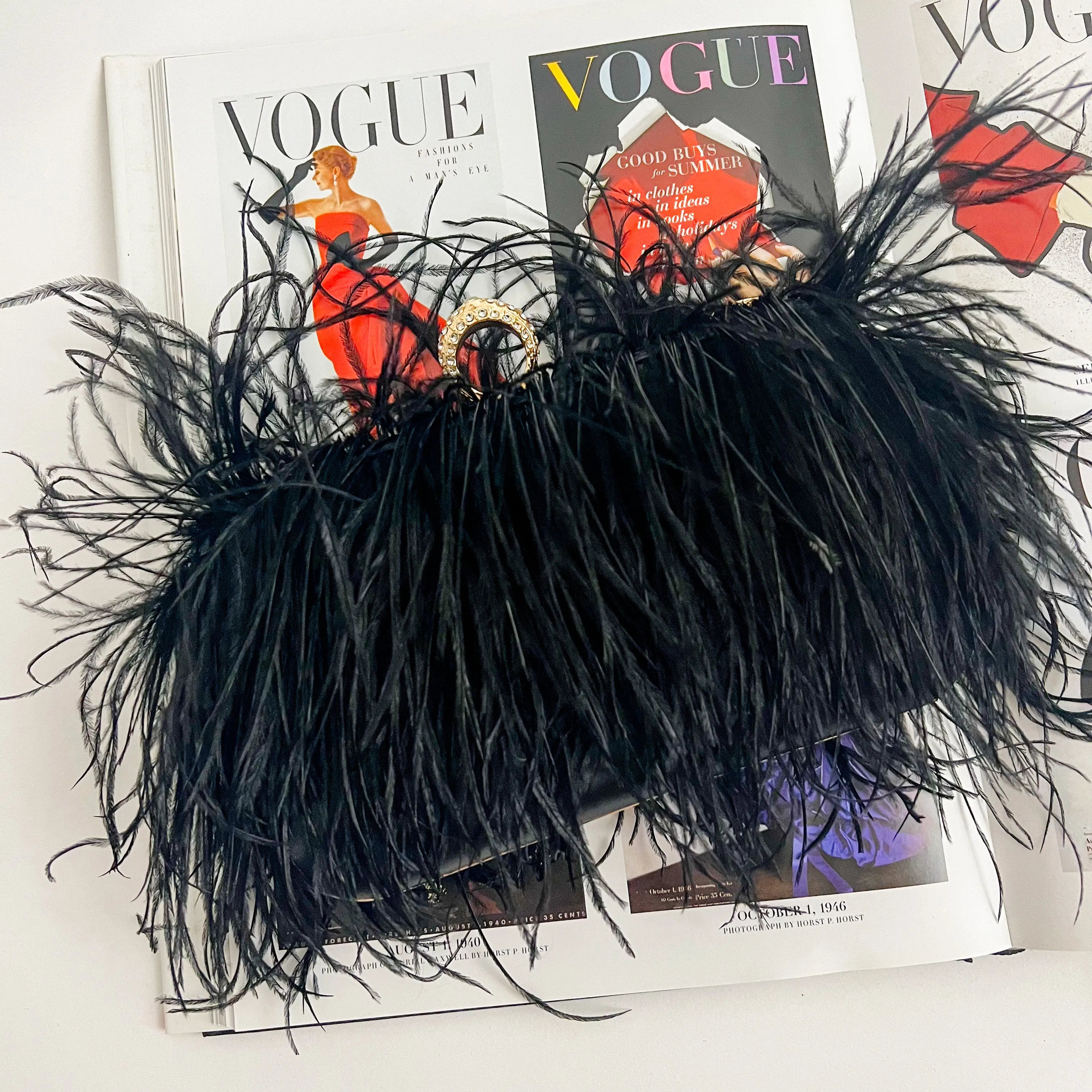 Feathers Evening Clutch sold by Mimosa product image thumbnail 4