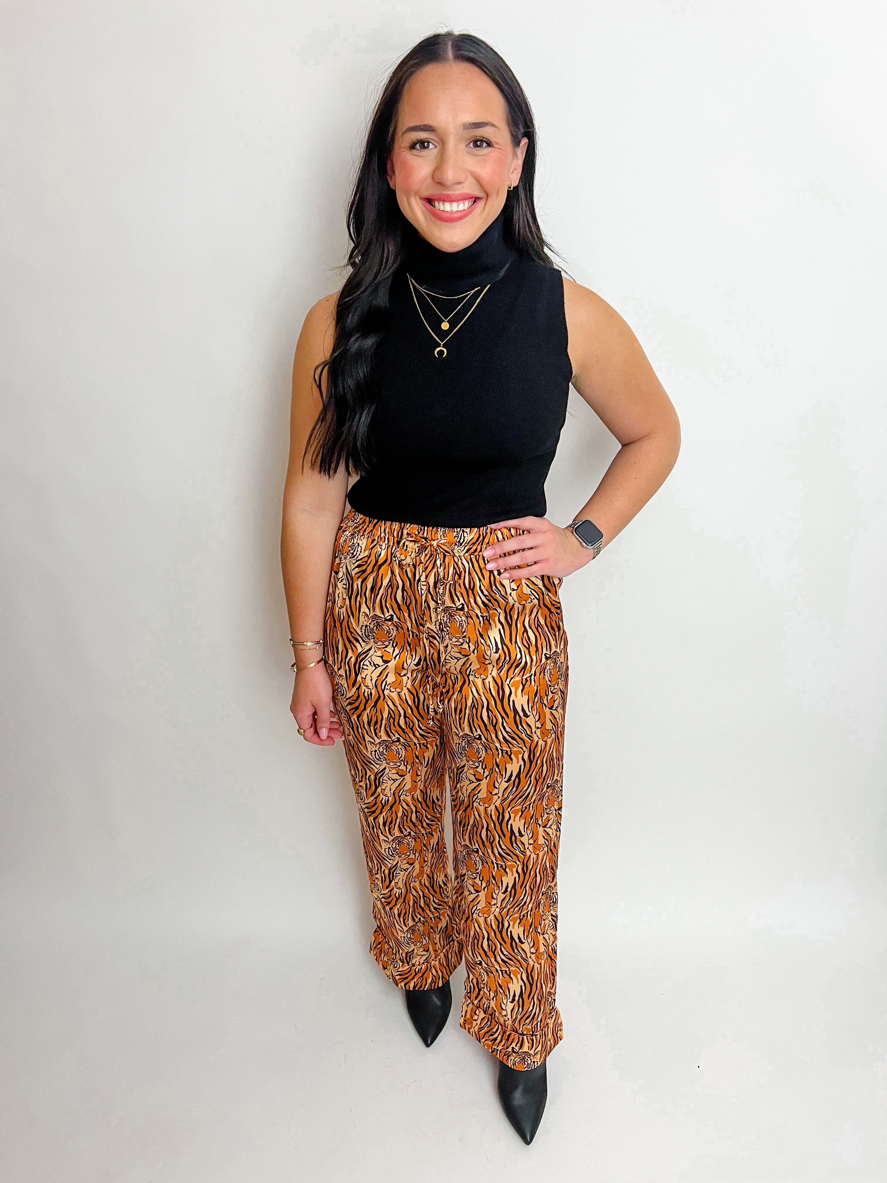 Classic PJ Set Royal Tiger Silky sold by Mimosa product image thumbnail 4