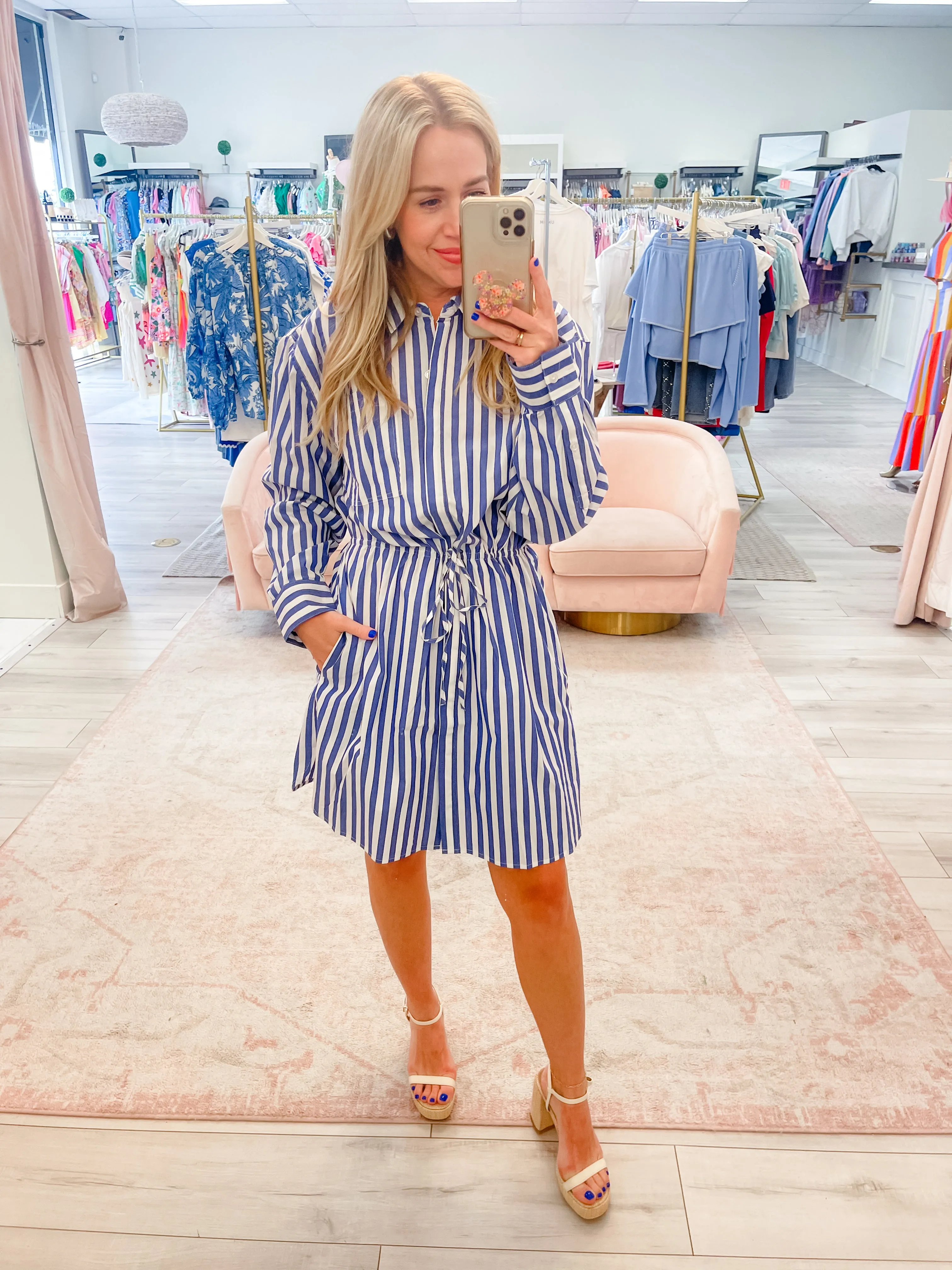 Rani Stripe Shirt Dress sold by Mimosa product image thumbnail 3