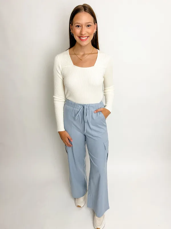 SoCal Wide Leg Cargo Pant sold by Mimosa