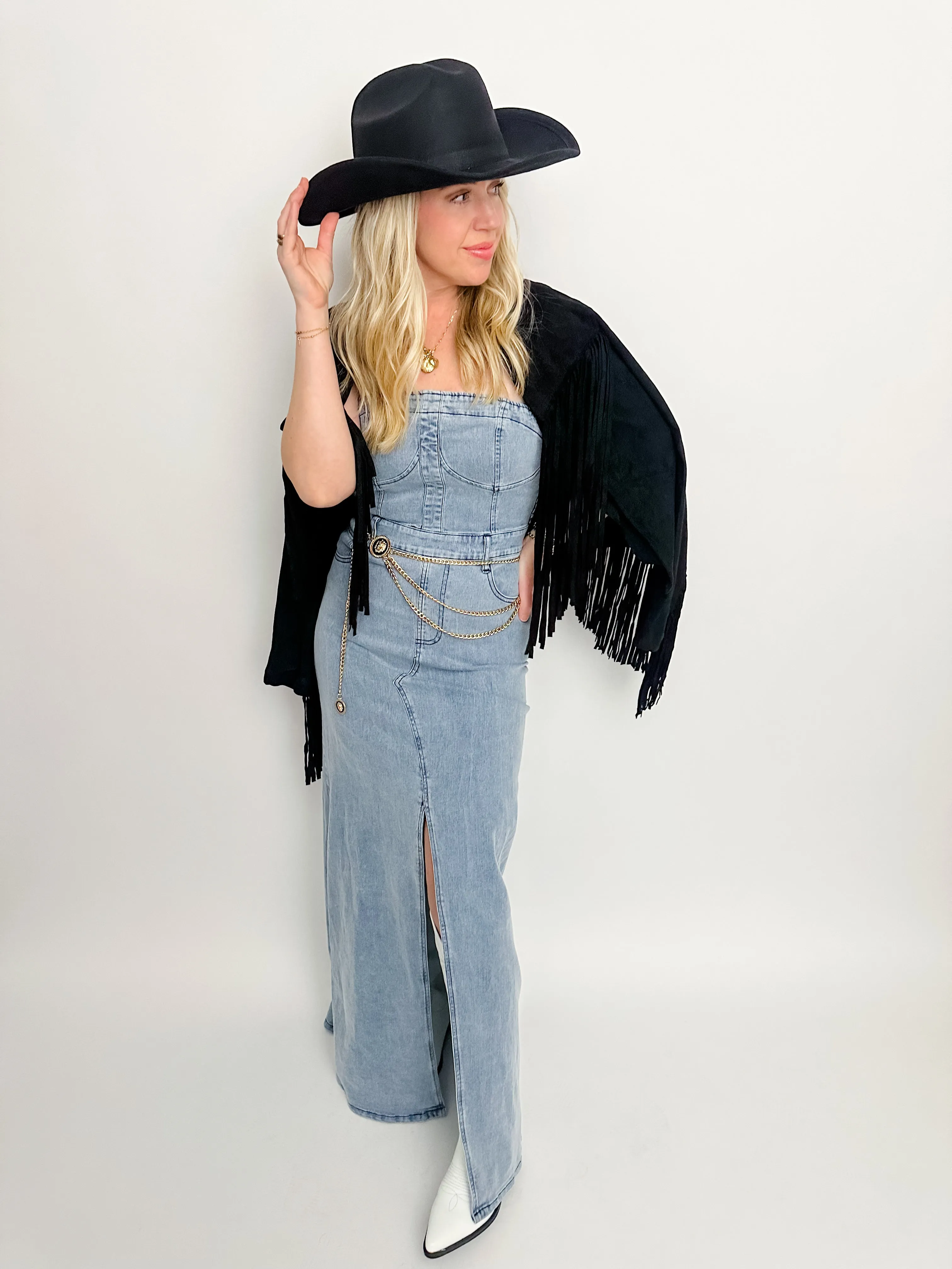 Cowgirl Swing Fringe Jacket sold by Mimosa