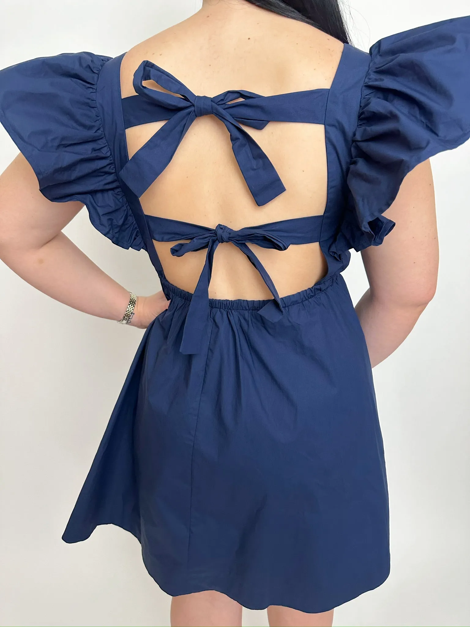 Riviera Ruffle Sleeve Mini Dress sold by Mimosa product image thumbnail 2