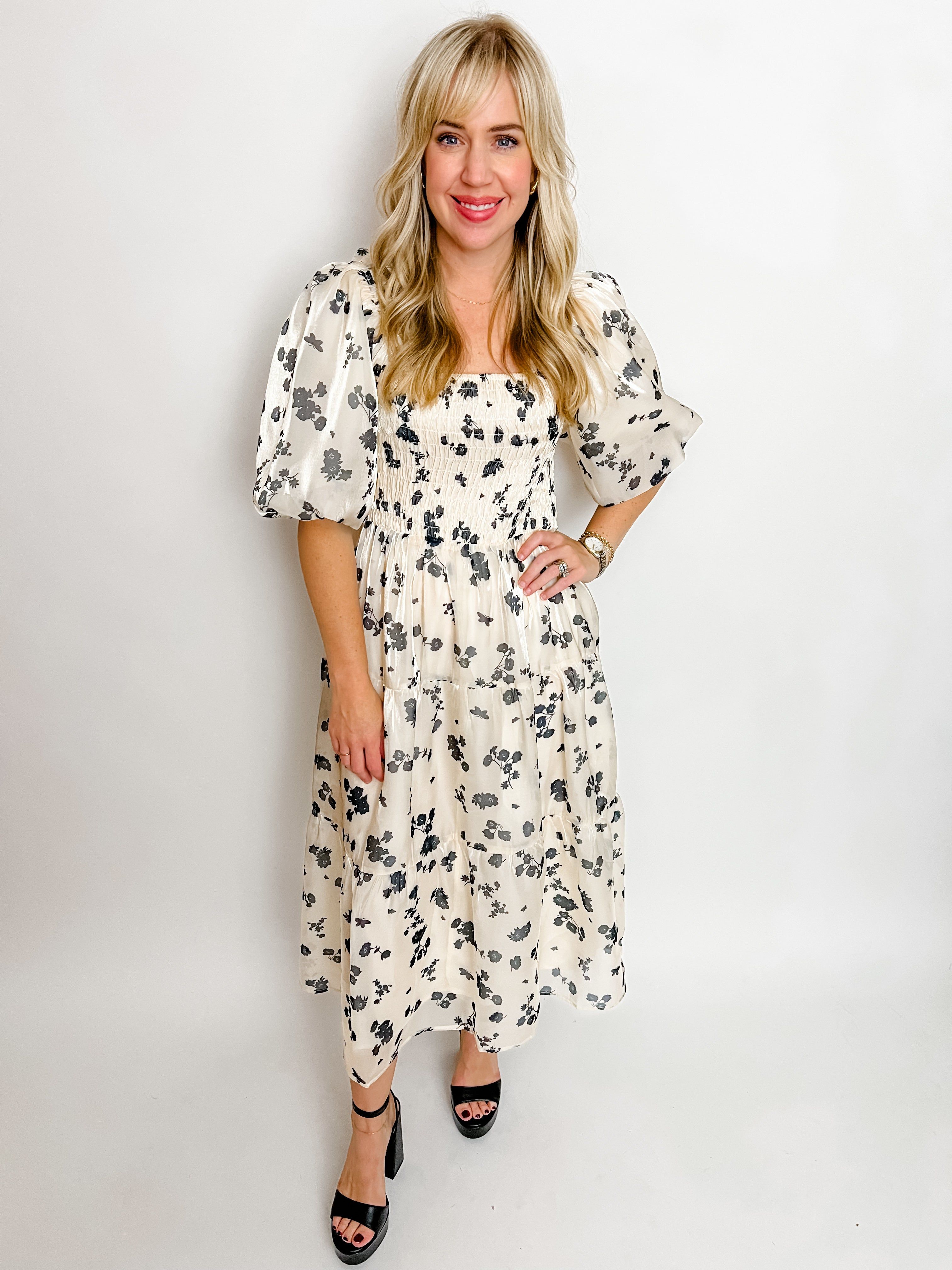 Aria Organza Midi Dress sold by Mimosa