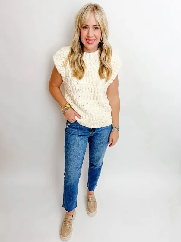 Bennie Chunky Knit Sweater Vest sold by Mimosa