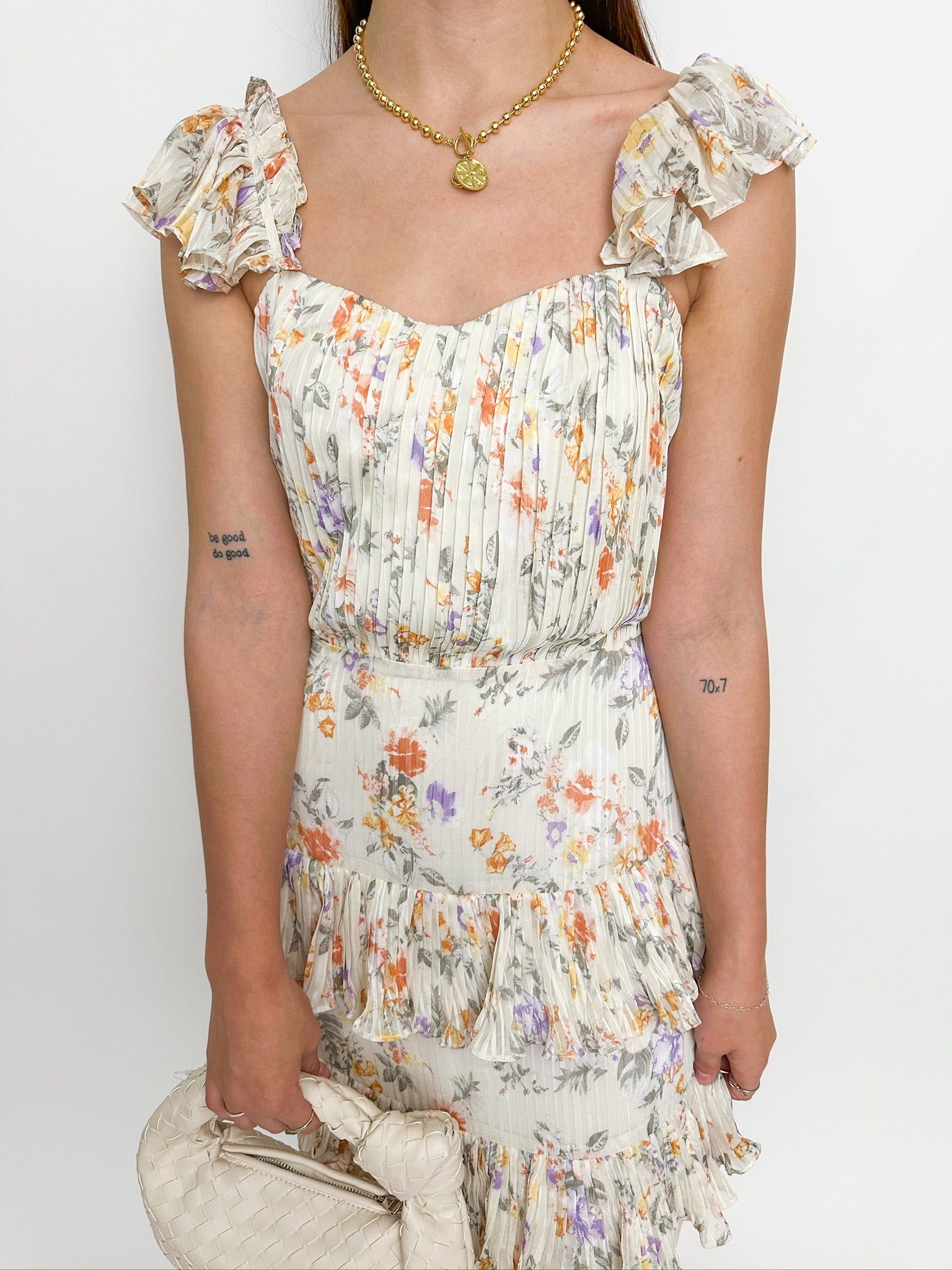 Justine Pleated Floral Maxi Dress sold by Mimosa product image thumbnail 2
