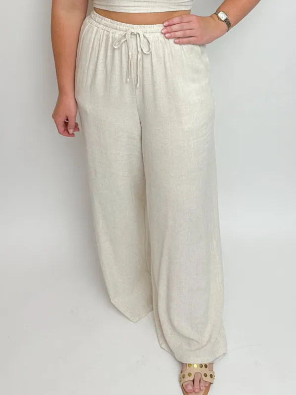 Sugarloaf Wide Leg Linen Pants sold by Mimosa