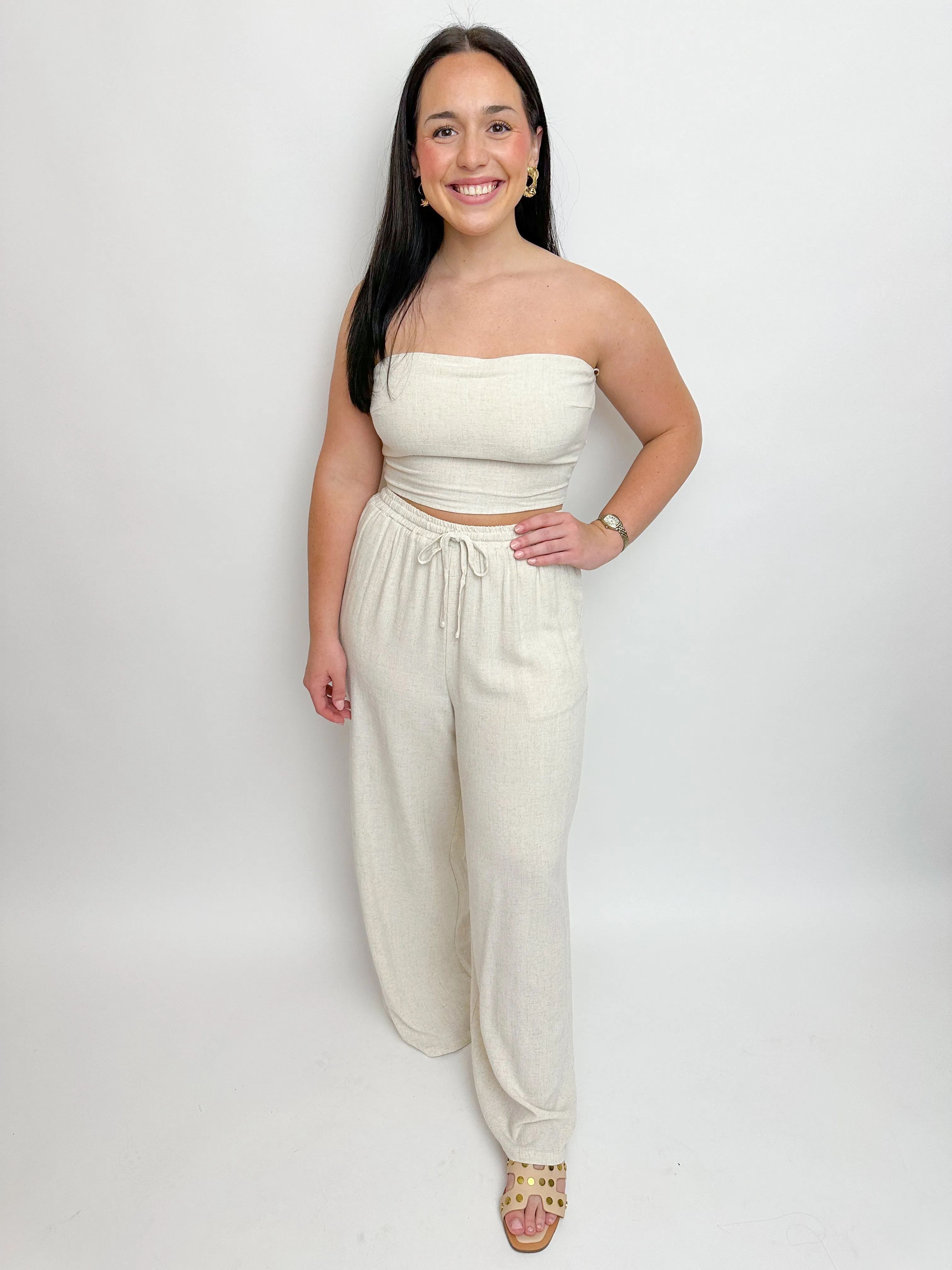 Sugarloaf Wide Leg Linen Pants sold by Mimosa product image thumbnail 2