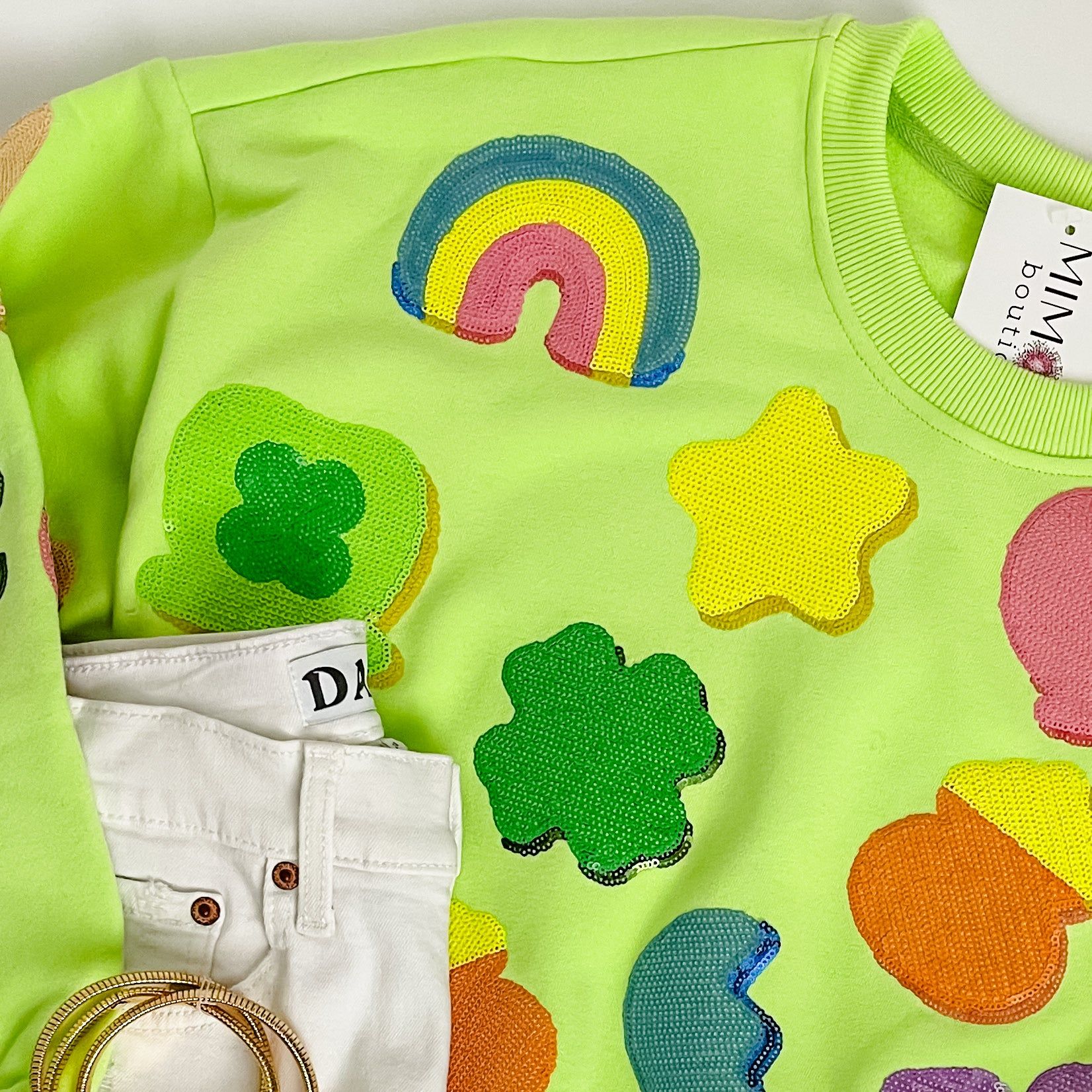 Lucky Charm Icon Sweatshirt sold by Mimosa product image thumbnail 2