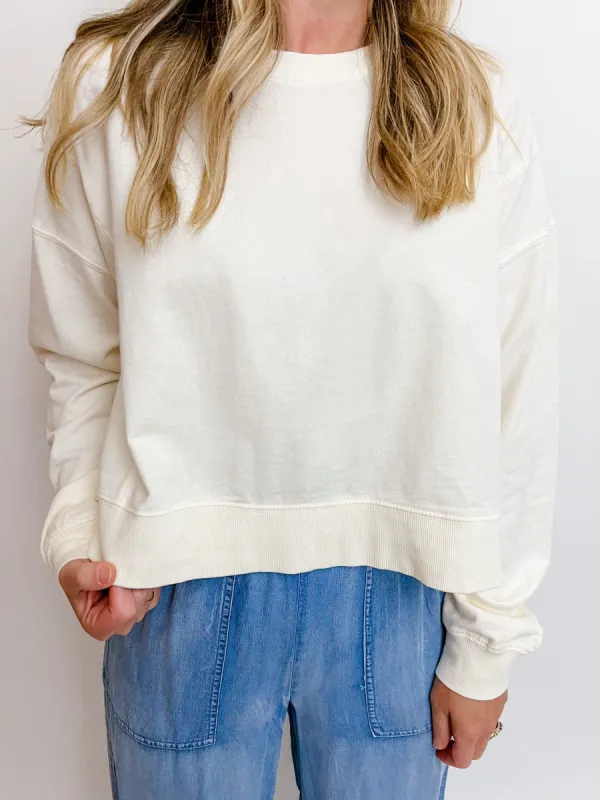 Daytime Crop Pullover sold by Mimosa