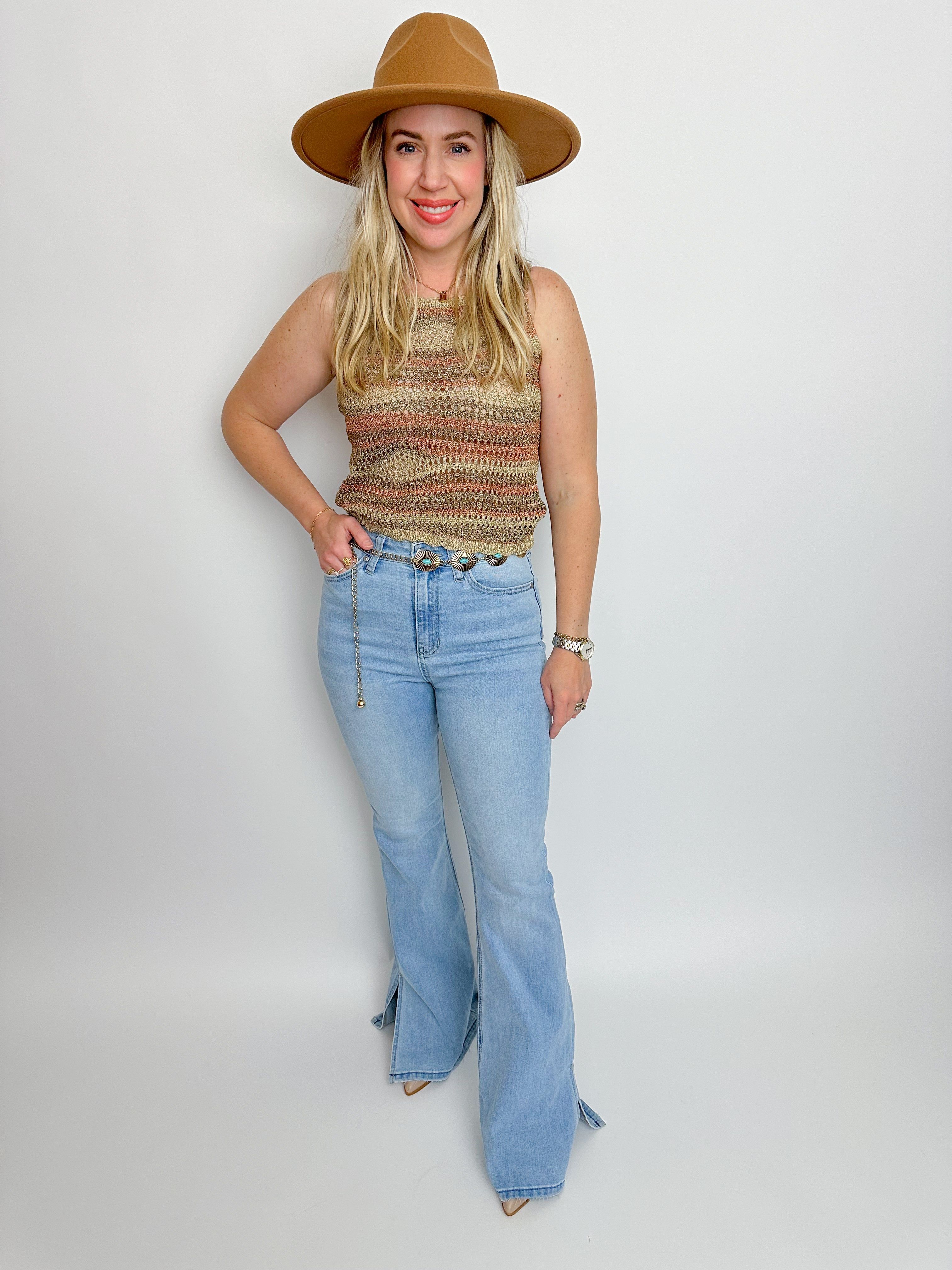 Hannah Sparkle Sweater Tank sold by Mimosa