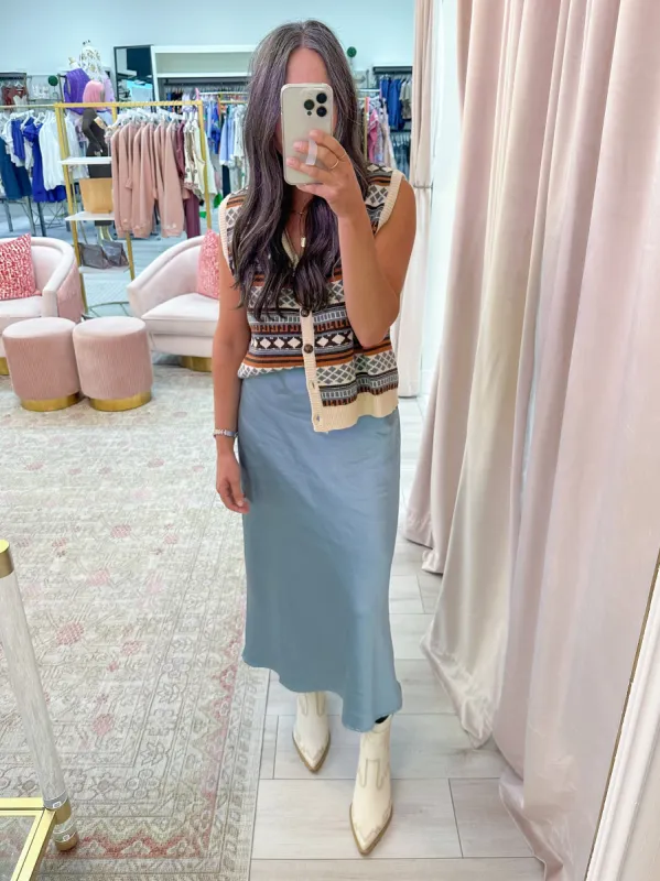 Manhattan Dream Midi Skirt sold by Mimosa