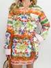 Maldives Printed Button Up Blouse sold by Mimosa