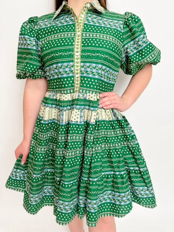 Floral Striped Shirt Dress sold by Mimosa