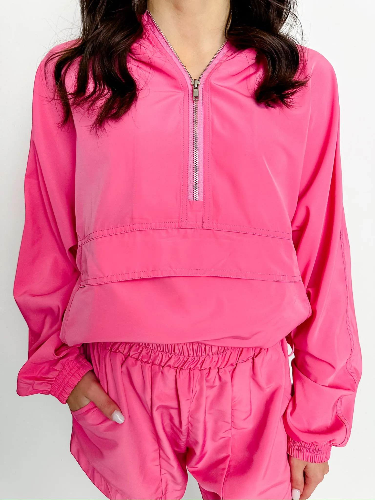 Half Zip Active Hoodie Top sold by Mimosa product image thumbnail 5