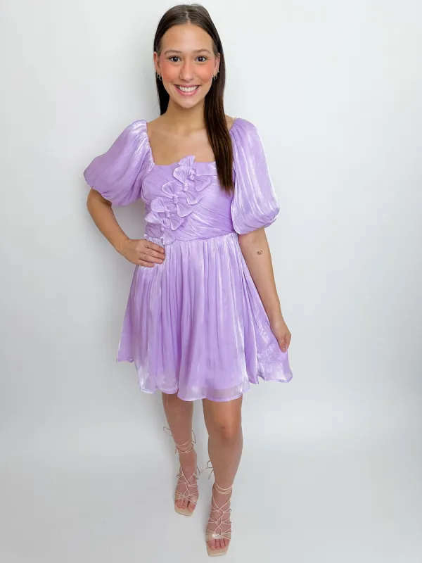 Sweet Romance Bow Front Mini Dress sold by Mimosa