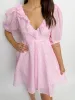 Marion Ruffled Mini Dress sold by Mimosa