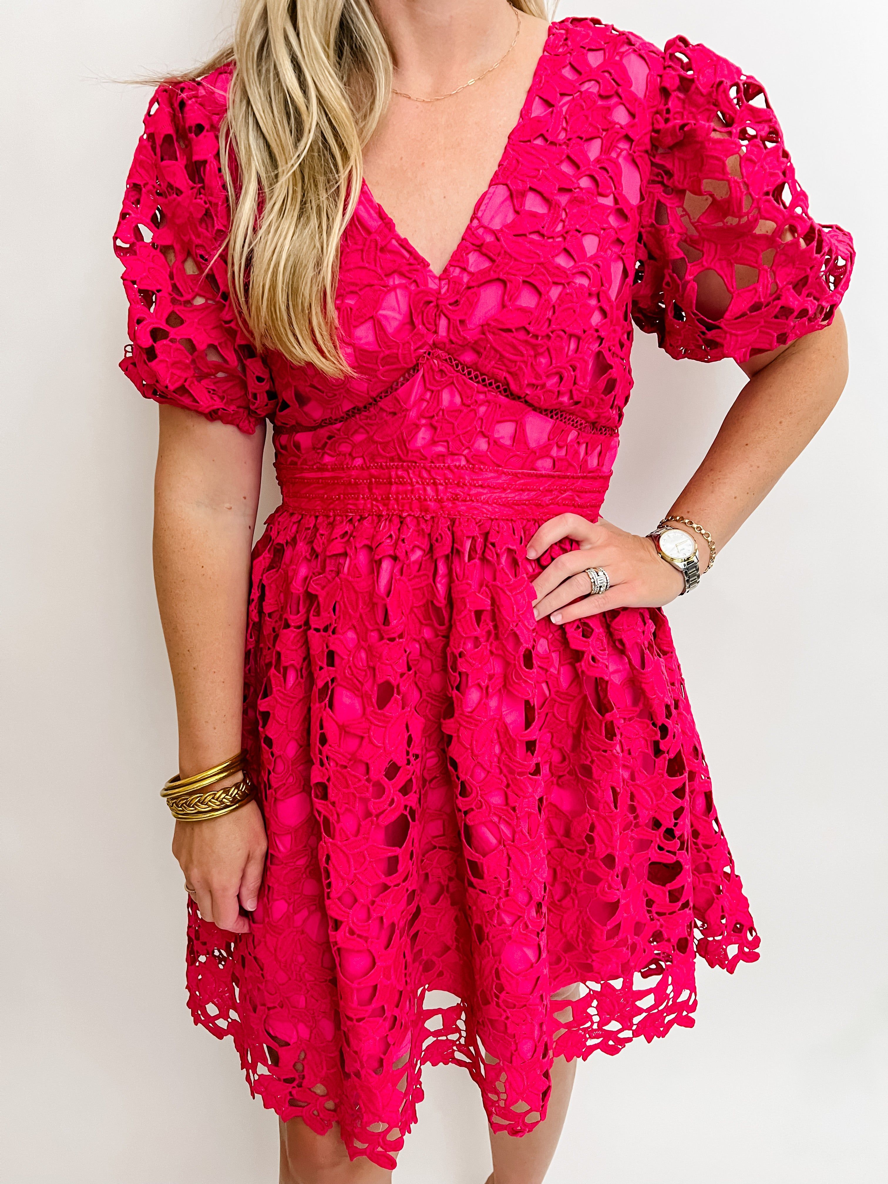 Mariana Lace Puff Sleeve Dress sold by Mimosa product image thumbnail 2