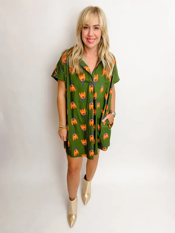 Poppy Collared Shirt Dress sold by Mimosa