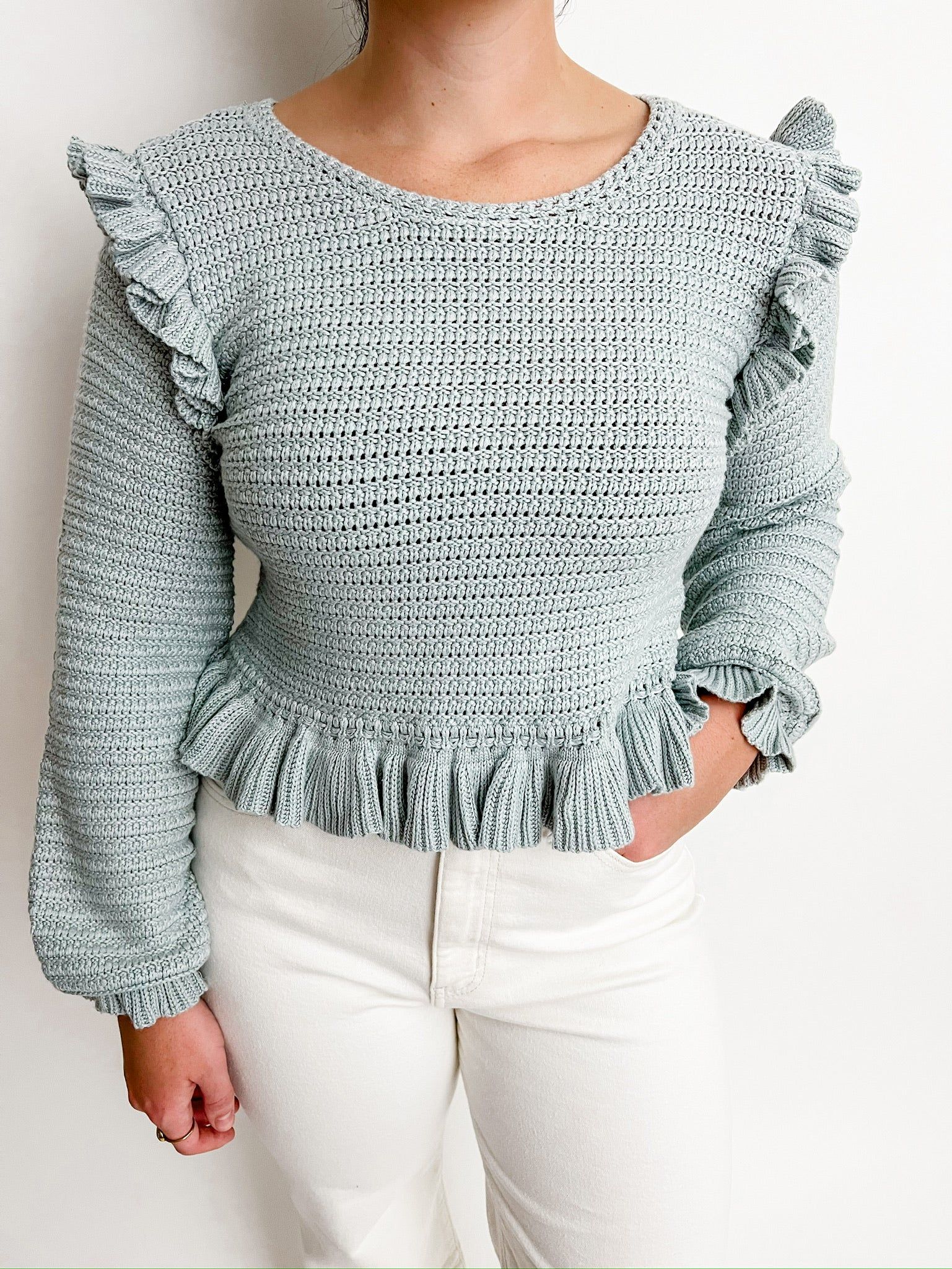 All The Frills Knit Sweater Top sold by Mimosa product image thumbnail 2