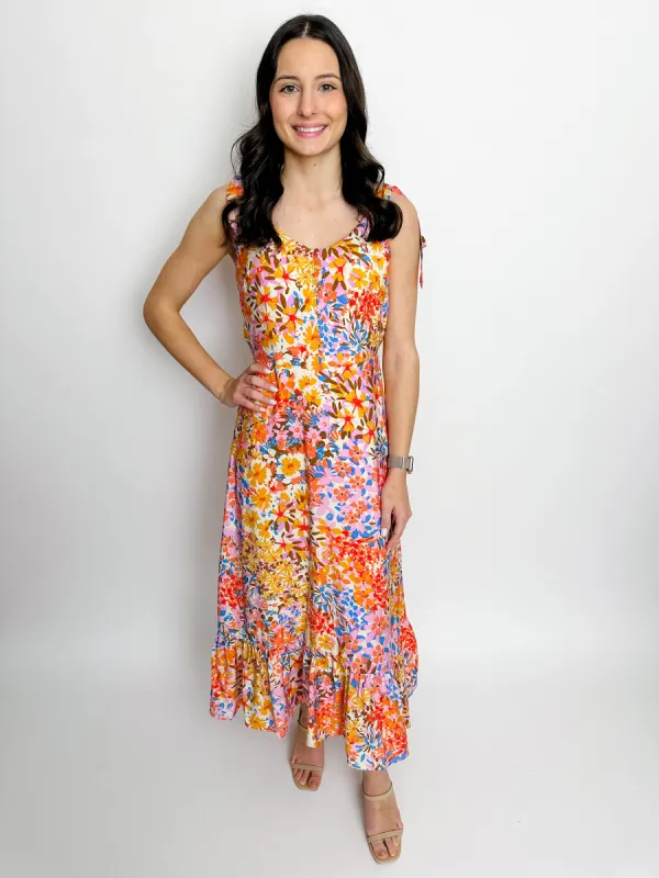 Moonscapes Tiered Midi Dress sold by Mimosa