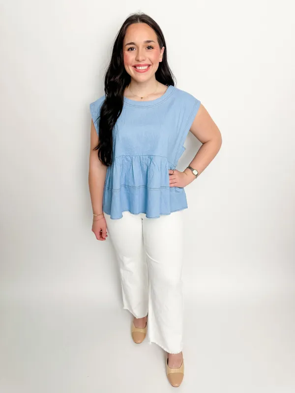 Denim Darling Top sold by Mimosa