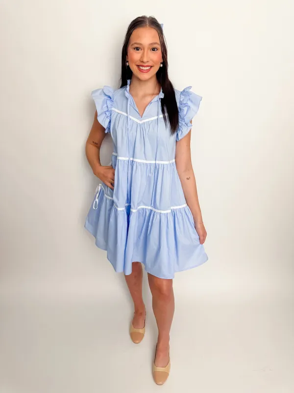 Lana Sleeveless Tiered Mini Dress sold by Mimosa