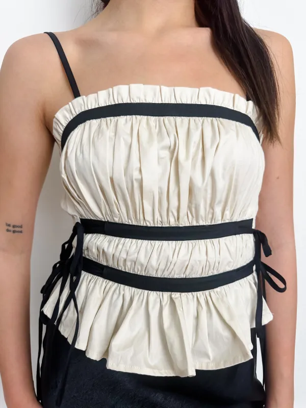 Lena Side Tie Tank sold by Mimosa