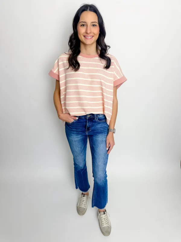 Sensible Striped Knit Top sold by Mimosa