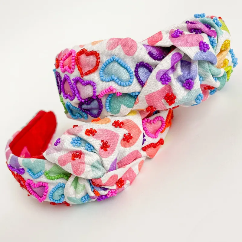 Rainbow Hearts Headband sold by Mimosa