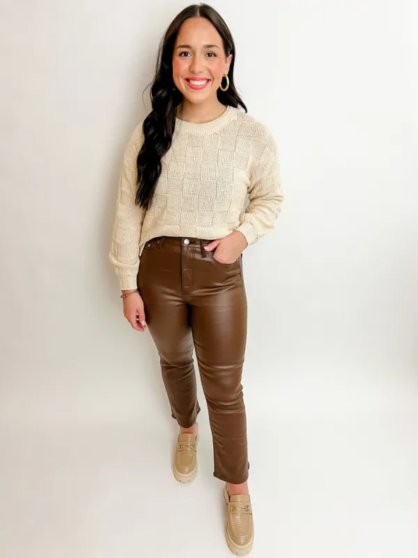 ZS Foster Checker Sweater made by Z Supply