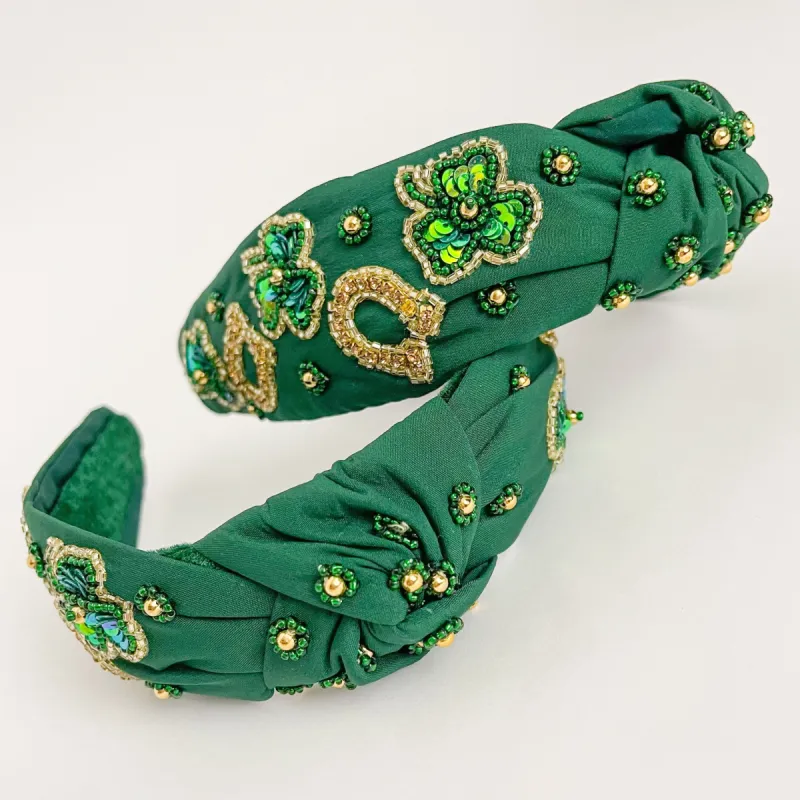 Lucky Beaded Knot Headband sold by Mimosa