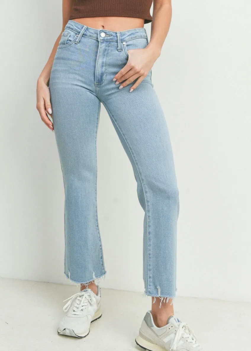 JBD High Rise Crop Flare Light Wash sold by Mimosa product image thumbnail 3