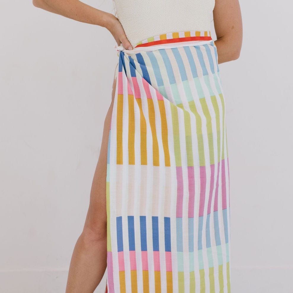 ST Rainbow Stripe Sarong sold by Mimosa