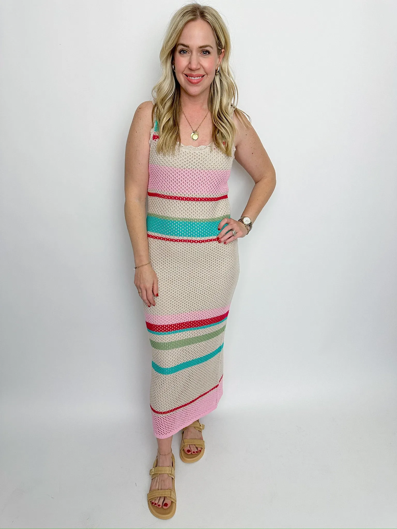 ZS Ibiza Stripe Sweater Dress sold by Mimosa