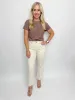 Shy Girl Crop Flare Raw Cut sold by Mimosa